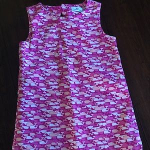 Vineyard Vines Girls Pink Whale Shift Dress